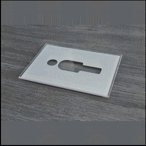 WC Piktogramme Glas hellgrau WC Piktogramme Glas hellgrau