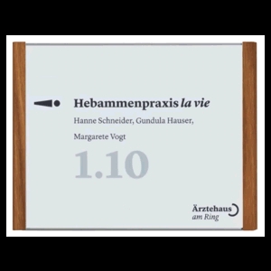 LMH Studioline Türschilder Basis MADRID Silver 150er LMH Studioline Türschilder Basis MADRID Silver 150er