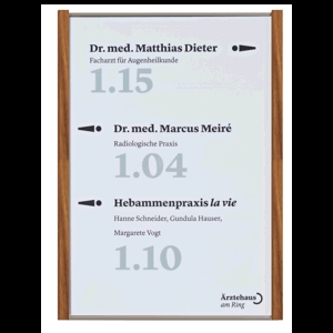 LMH Studioline Wegweiser Basis MADRID Silver A3 LMH Studioline Wegweiser Basis MADRID Silver A3