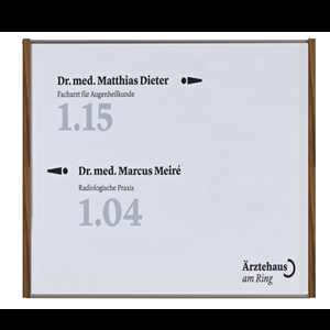 LMH Studioline Wegweiser Basis MADRID Silver A6 LMH Studioline Wegweiser Basis MADRID Silver A6