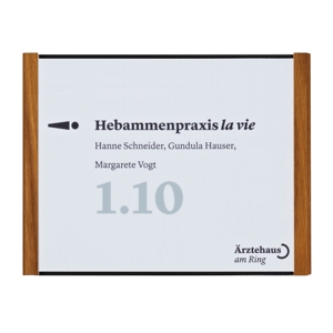 LMH Studioline Türschilder Basis MADRID Black 150er LMH Studioline Türschilder Basis MADRID Black 150er