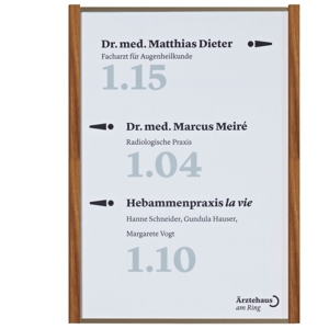 LMH Studioline Wegweiser Basis MADRID Bronze A3 LMH Studioline Wegweiser Basis MADRID Bronze A3