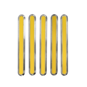 Leitstreifen aus Edelstahl 3,5 x 28,5 cm, Füllung gelb, 10er VE Leitstreifen aus Edelstahl 3,5 x 28,5 cm, Füllung gelb, 10er VE