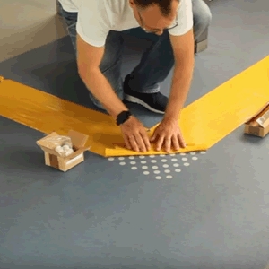 Express-Verlegeschablone für Noppen Ø 35 mm Express-Verlegeschablone für Noppen Ø 35 mm