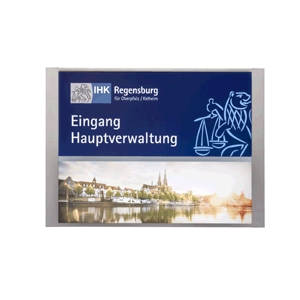 MADRID Silver Line Wandschild mit LED-Beleuchtung MADRID Silver Line Wandschild mit LED-Beleuchtung