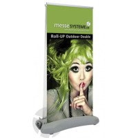 Rollup Outdoor 2 seitig mit je 80x200 cm Sichtfl&auml;che 