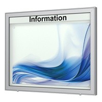 Beispielvitrine PLANUS verschiedenste Gr&ouml;&szlig;en f&uuml;r aussen