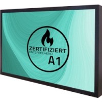 Digitales Wandschild, Modell Go2, 55 Zoll, Brandschutzklasse A