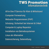Websiteerstellung mit CMS  durch Thomas Scholz