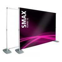 SMAX Kombination 2 max. 500x310cm.Diese SMAX Kombination ist ein "reiner" Grafikträger mit sehr variabler Aufstellgröße. Leichtgewichtig SMAX Kombination 2 max. 500x310cm.Diese SMAX Kombination ist ein "reiner" Grafikträger mit sehr variabler Aufstellgröße. Leichtgewichtig